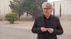 Fernando Mendoza, gerente de NILSA, en su visita a la depuradora de Tudela