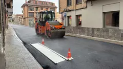 Asfaltado de la calle Mayor en Murchante