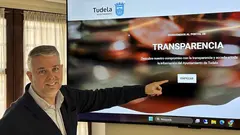 Fernando Ferrer presenta el portal de transparencia de la web del Ayto. de Tudela