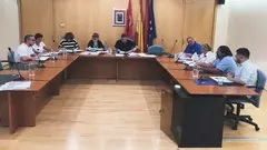 Pleno del Ayuntamiento de Ribaforada. Foto de Archivo