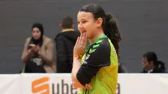 Leyre Sahag&uacute;n Sola, jugadora cascantina de balonmano