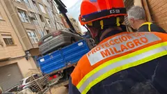 Protecci&oacute;n Civil de Milagro voluntarios durante la Dana de Valencia