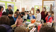 Escolares de Tudela aprenden ingl&eacute;s explorando su ciudad