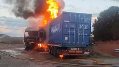 Accidente mortal en la N-121. Foto Guardia Civil