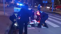 Polic&iacute;a Local de Tudela accidente en Avenida del Barrio