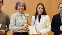 La consejera Esnaola junto a Celia Carrasco