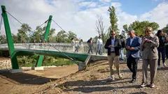 Visita institucional a la pasarela peatonal y ciclable de Marcilla 30 de abril de 2026