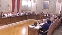 Imagen del pleno del Ayuntamiento de Tudela celebrado el 25 de mayo de 2026
