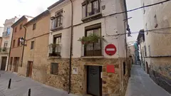 Desalojado un bloque en Tudela por el humo generado en una vivienda tur&iacute;stica. Foto Google Maps