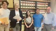 Firma ante notario de las escrituras de la Cooperativa Energ&eacute;tica de Tudela