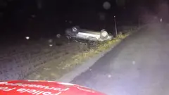 Accidente en Cadreita. Foto Polic&iacute;a Foral