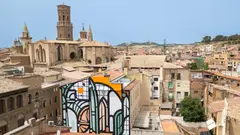 Foto Tudela Cultura. Intervenci&oacute;n del artista Isakov en Futura Tudela