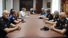 Reuni&oacute;n mantenida en el Ayuntamiento sobre terrenos para la nueva comisar&iacute;a de Polic&iacute;a Municipal