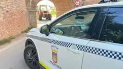 Polic&iacute;a local de Tudela en la Ermita del Cristo