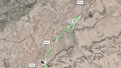 Plano del proyecto del paso de fauna sobre la A-15 Tudela-Cintru&eacute;nigo