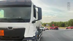 Inmovilizado en Tudela un cami&oacute;n de mercanc&iacute;as peligrosas