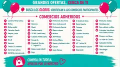 Comercios participantes en la segunda feria del Stock de Tudela 2026
