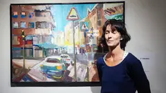 Yohana Soldevilla, ganadora del Premio de pintura al aire libre de Tudela 2026