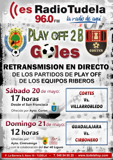 Cartel Play off 2º B