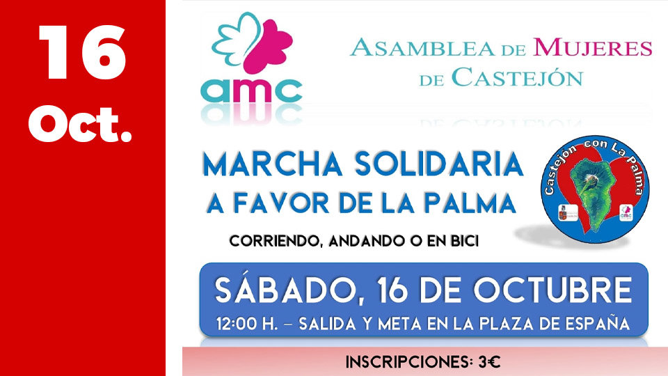 Marcha Solidaria a favor de La Palma en Castejón