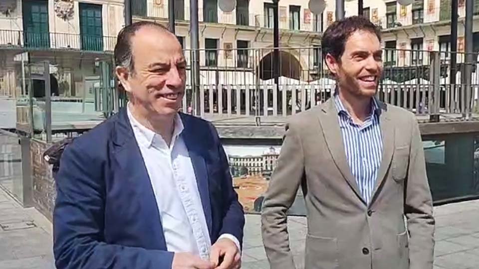 Carlos García Adanero y Sergio Sayas en Tudela