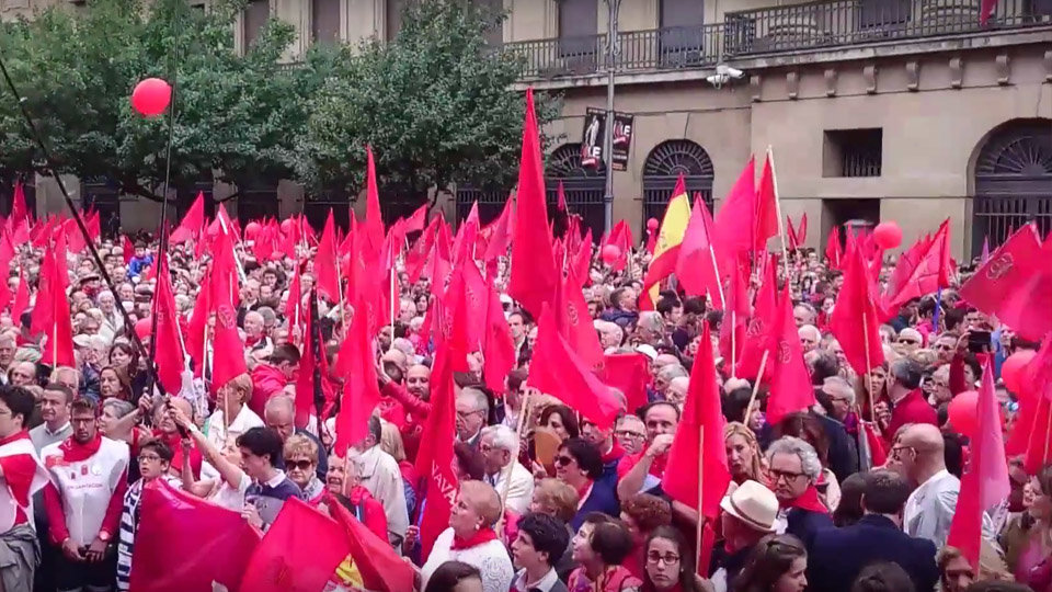 3J Manifestación en Defensa de La Bandera de Navarra