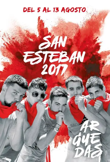Cartel fiestas de Arguedas 2017