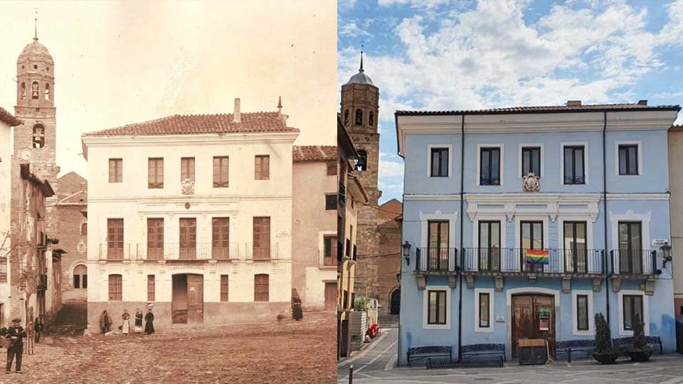 Ablitas restaura la fachada del 'ayuntamiento viejo'