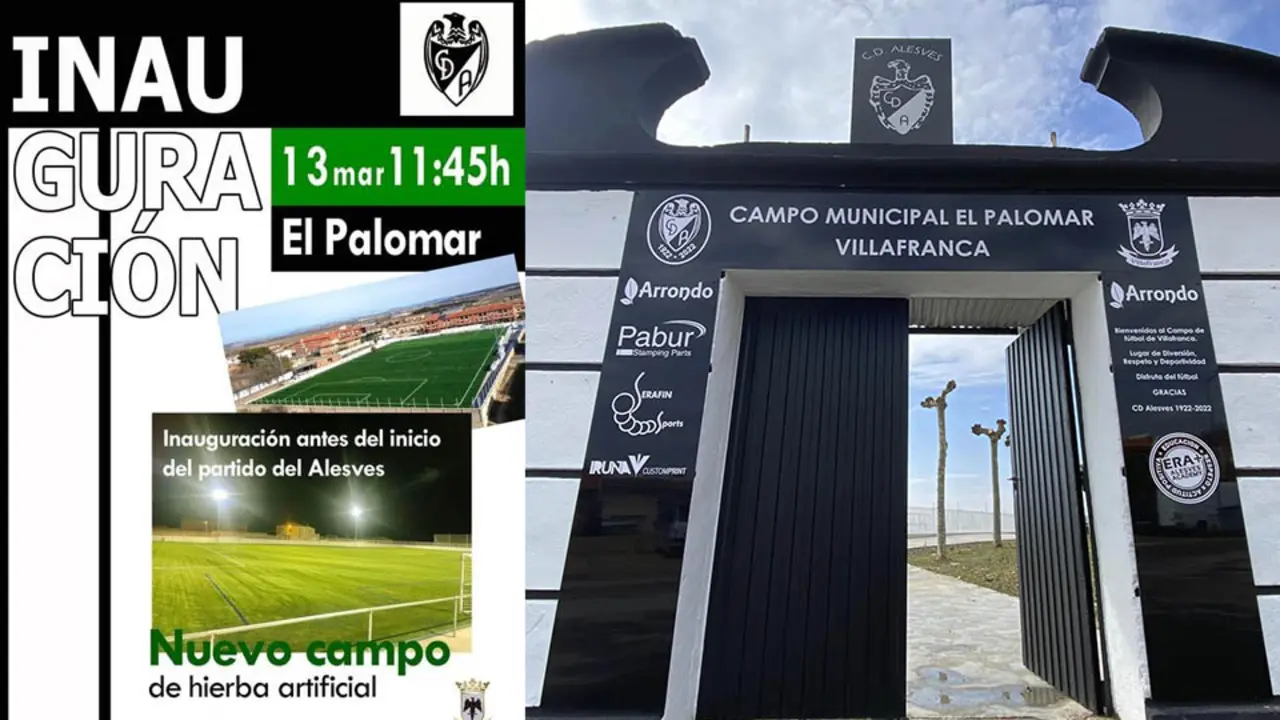 Inauguración del nuevo campo de hierba artificial El Palomar