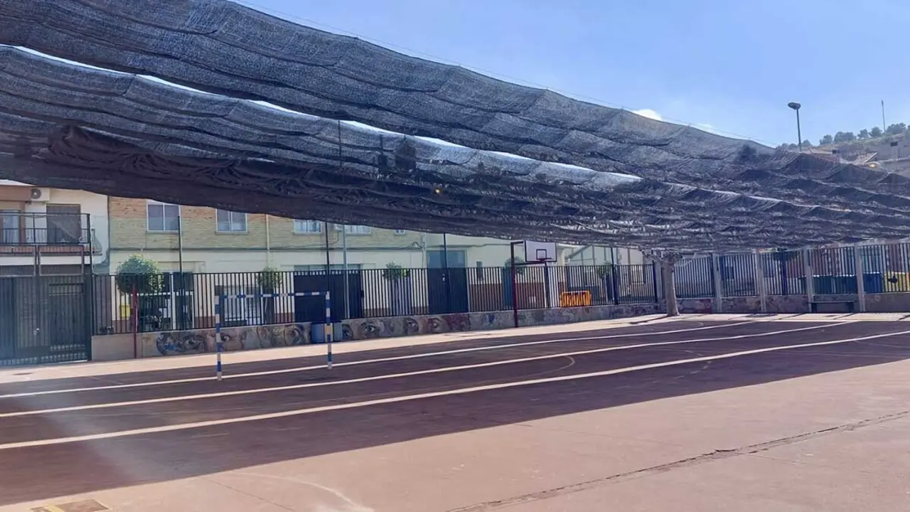 Patio del colegio de Ablitas