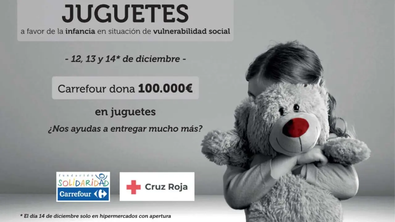 Recogida de juguetes en Carrefour Tudela 2025