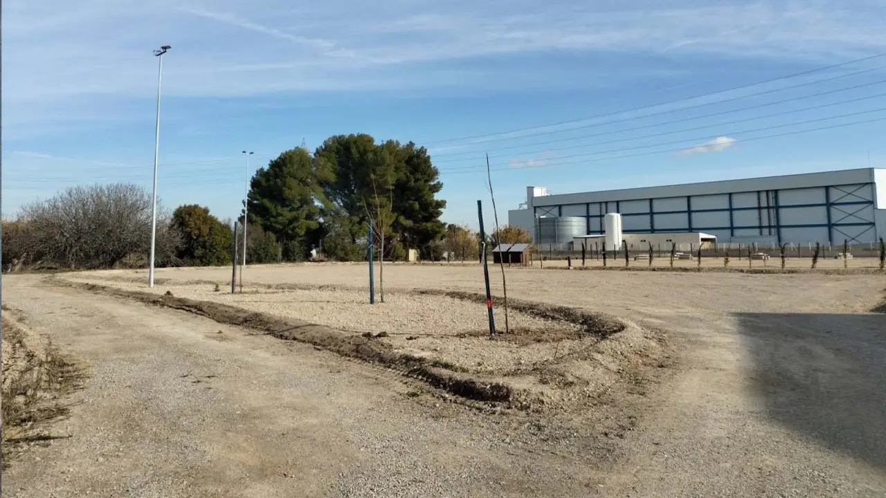 &Aacute;rea de autocaravanas en Cortes, Navarra