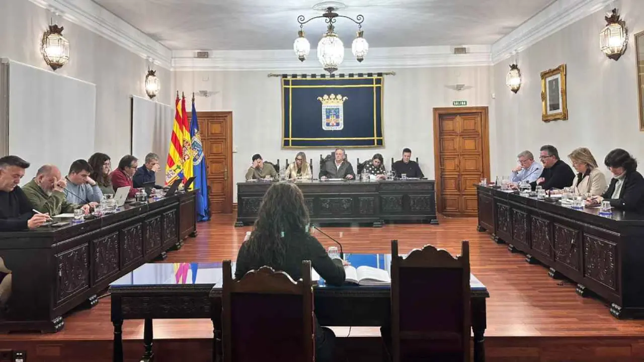 Sal&oacute;n de plenos del Ayuntamiento de Tarazona