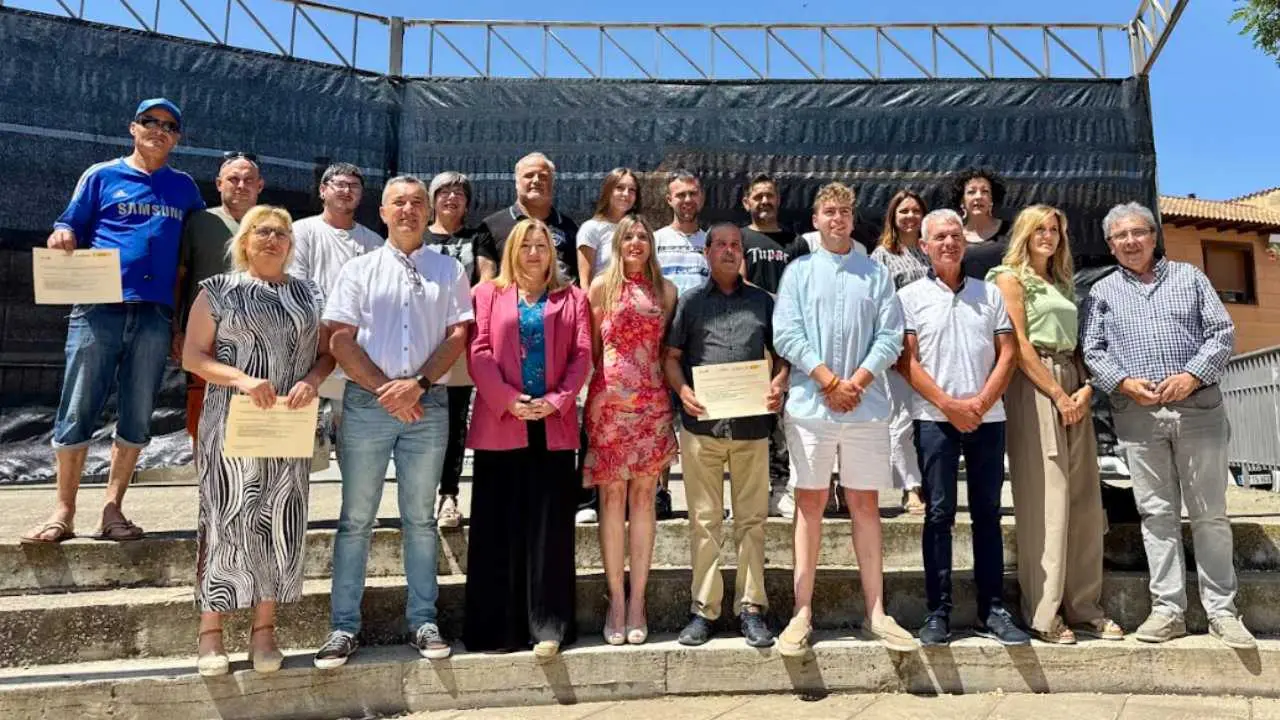 Entrega de diplomas del taller de empleo de Arguedas celebrado en 2025