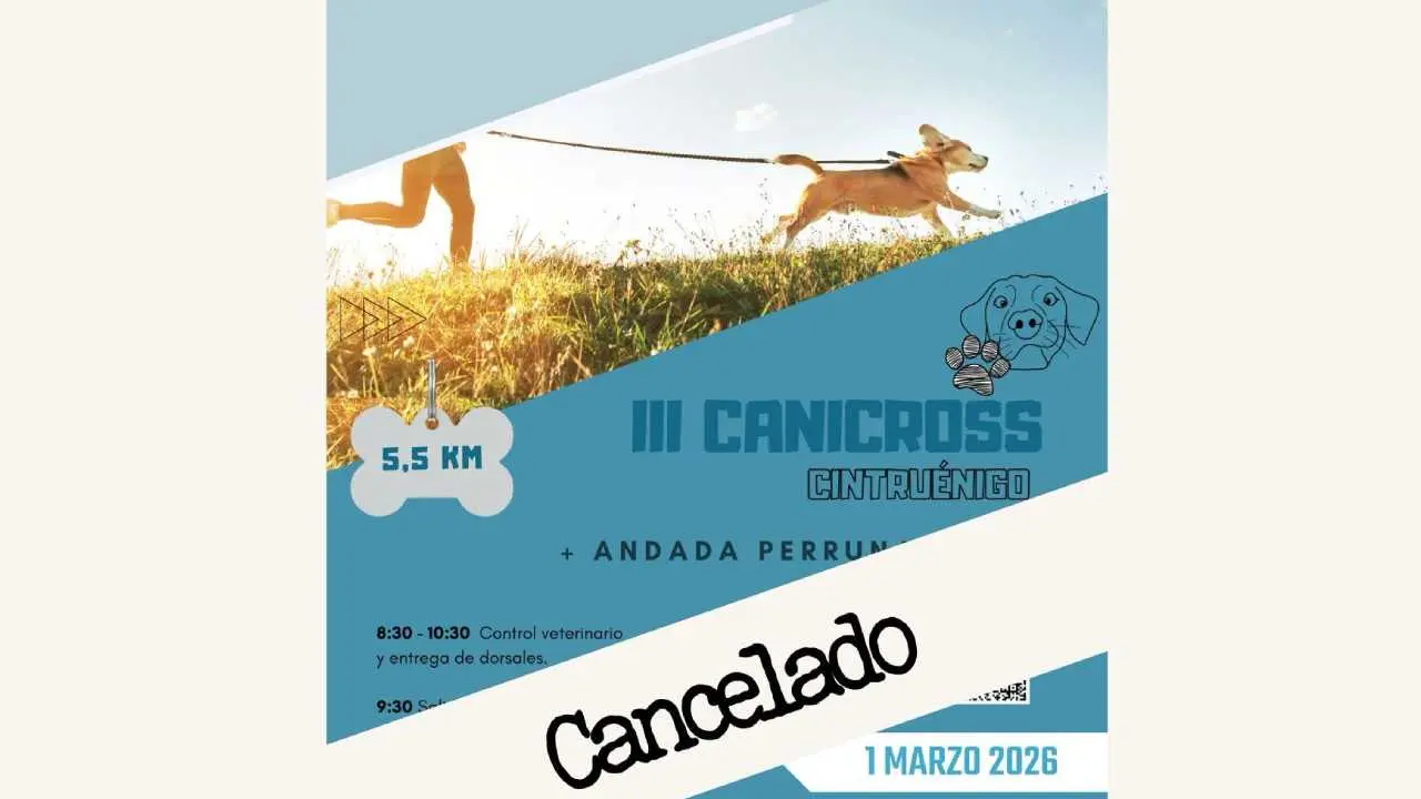 Cancelaci&oacute;n del Canicross Cintru&eacute;nigo 2026