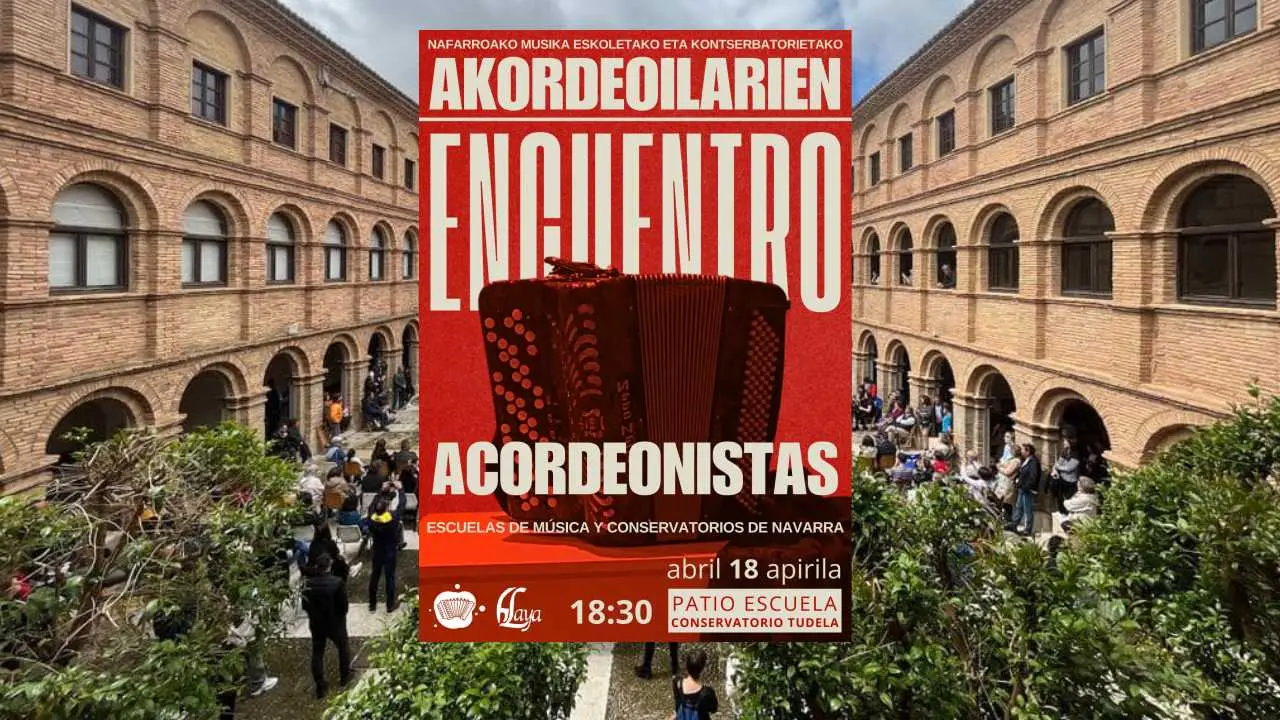 Encuentro de acordeonistas en el conservatorio de Tudela 2026