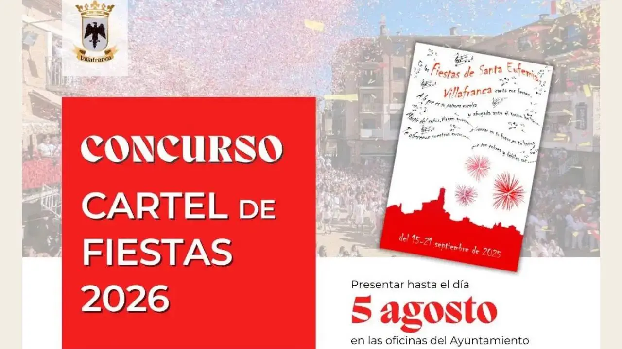 Concurso del cartel de fiestas de Villafranca 2026