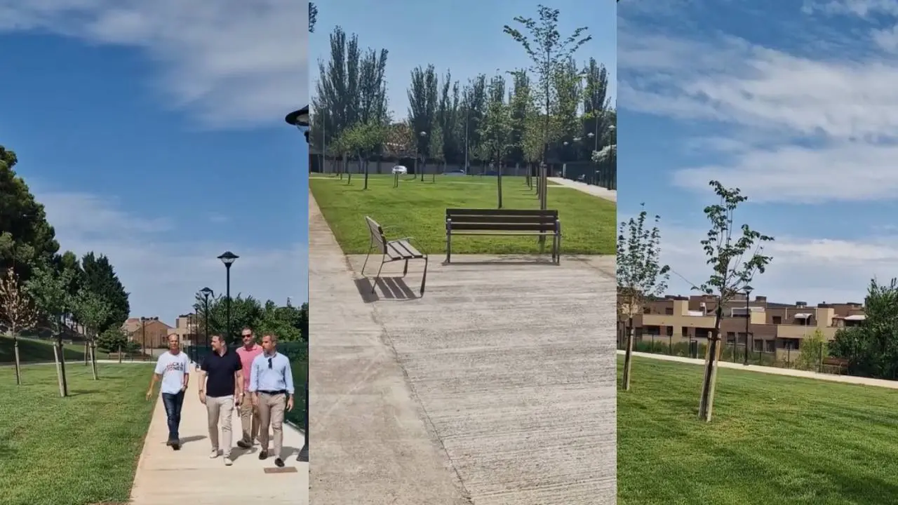 Nueva zona verde antiguas piscinas Ciudad de Tudela
