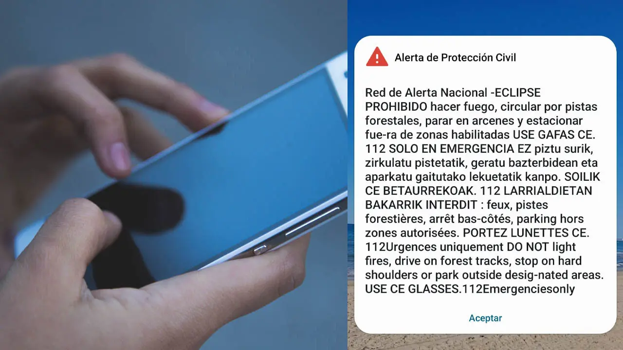 Alerta enviada a tel&eacute;fono m&oacute;vil del Gobierno de Navarra