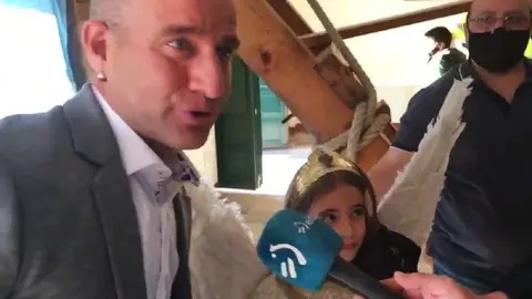 Javier Serrano, padre de Verónica, Ángel de Tudela 2022