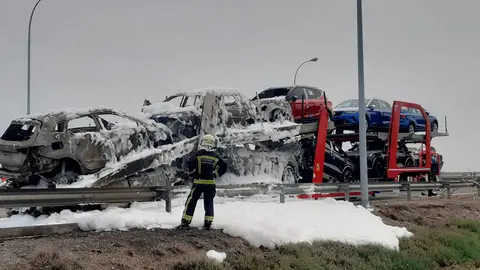 tudela incendio camion