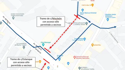 trafico tudela cortes avenida barrio