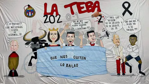 peña la teba pancarta