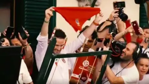 Alejandro Toquero en el cohete de Tudela 2019