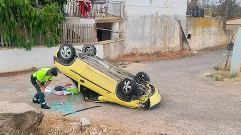 tudela accidente trafico salida de via