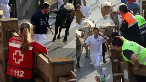 Cruz Roja y Protección Civil presentes en los encierros de Tudela
