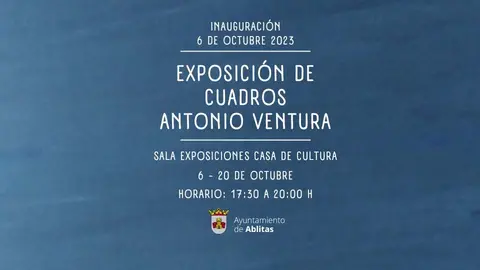 Inauguración Exposicioón de cuadros de Antonio Ventura en Ablitas
