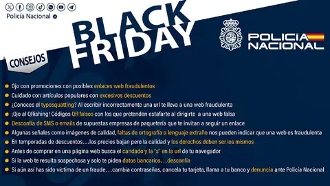 black friday consejos policia nacional