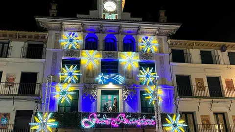 plaza de los fueros luces navidad