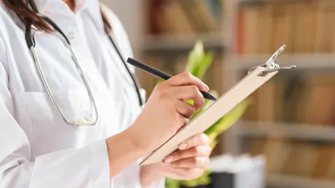 Doctor at work in the hospital